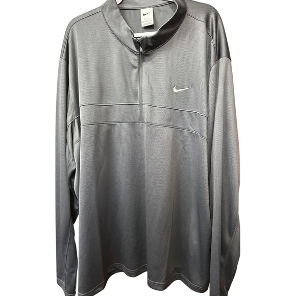 Nike Dri-Fit Mens 1/4 Zip Performance Pullover 4XL Gray - Picture 2 of 8